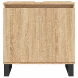 Berkfield Industrial Bathroom Cabinet Sonoma Oak 58X33X60 Cm Engineered Wood - thumbnail 4