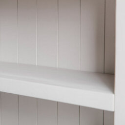 Farro Grey 3 Tier Small Bookcase - Painted With Oak Top - By Roseland Furniture - thumbnail 6