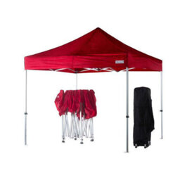 3M X 3M Heavy Duty Gazebo - Red - thumbnail 8