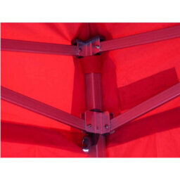 3M X 3M Heavy Duty Gazebo - Red - thumbnail 4