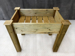 Arbor Garden Solutions Gardenglow Wooden Planter, 2-Tier Smooth Surface (L-125Cm X D-60Cm X H-100Cm) - thumbnail 4
