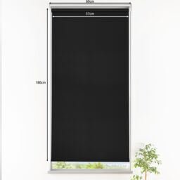 GoodHome Boreas Corded Black Blackout Roller Blind (W)60Cm (L)180Cm - thumbnail 6