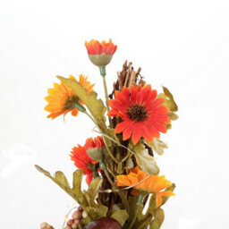 Darphe Halloween Artificial Sunflower Wreath With Pumpkin Hanging Decoration - thumbnail 8