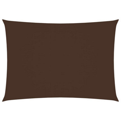 Berkfield Sunshade Sail Oxford Fabric Rectangular 2.5X4.5 M Brown - image 1
