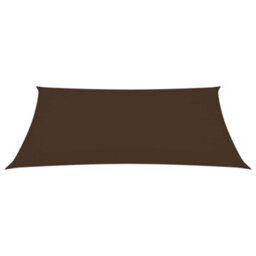 Berkfield Sunshade Sail Oxford Fabric Rectangular 2.5X4.5 M Brown - thumbnail 2