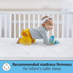 TheWhiteWater Limited Baby Travel Cot Mattress Sheet, Newborn Crib Travel Bed Mattress - 100 X 70 X 10 Cm - thumbnail 7