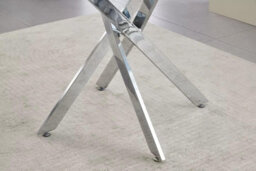 Kosy Koala Glass Dining Table With Chrome Legs, Rectangle, Living / Dining Room, Kitchen, Furniture - thumbnail 5