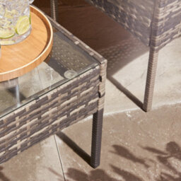 Home Treats Rattan Garden Furniture Set 4 Seater Patio Table Chairs - thumbnail 9