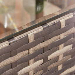 Home Treats Rattan Garden Furniture Set 4 Seater Patio Table Chairs - thumbnail 4