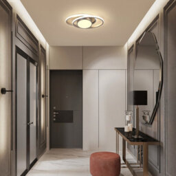 Pheashine Silver Aluminium Led Flush Mount Ceiling Light 39W Stepless Dimmable 3000 6500K Remote For Living Room, Bedroom, Kitchen - thumbnail 6