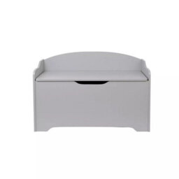 Urbn-Living Urbnliving 76Cm Width Ottoman Grey Wooden Storage Chest Bench Stool Seat Trunk Toy Box - thumbnail 6