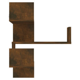Vidaxl Wall Corner Shelves 2 Pcs Smoked Oak 40X40X50 Cm Engineered Wood - thumbnail 4