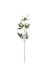 White Florida Clematis Artificial Flower Stem For Elegant Floral Arrangements - thumbnail 4