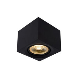 Lucide Fedler Modern Surface Mounted Ceiling Spotlight - Led Dim To Warm - Gu10 - 1X12W 2200K/3000K - Black