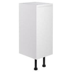 Cooke & Lewis Marletti Gloss White Curved Base Cabinet (W)300mm (H)852mm - thumbnail 1