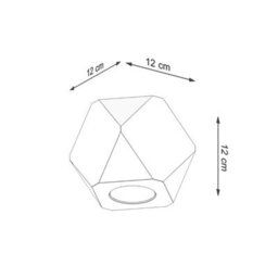 Sollux Lighting Woody Wood Natural 1 Light Classic Ceiling Light - thumbnail 4