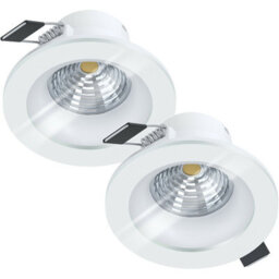 2 Pack White Led Recessed Downlight For Walls And Ceilings - 6W Modern Spotlight - thumbnail 1