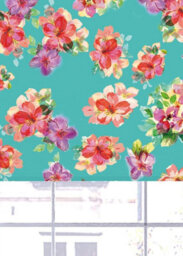 Lister Cartwright South Pacific Floral Blackout Roller Blinds Easy Fit Child Safety Included (Blue, 60 Cm Width X 140 Cm Drop) - thumbnail 3
