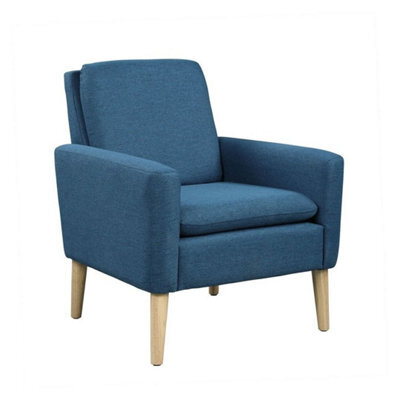 Armchair Comfy Fabric Accent Chair Upholstered Single Sofa Arm Chairs Bedroom - image 1