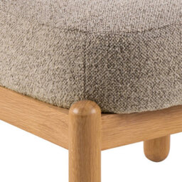 Wyld Haus Nook Cream Bouclé Lounge Chair With Oak Legs - thumbnail 7
