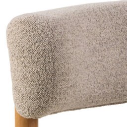 Wyld Haus Nook Cream Bouclé Lounge Chair With Oak Legs - thumbnail 5