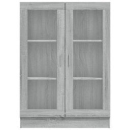 Berkfield Vitrine Cabinet Grey Sonoma 82.5X30.5X115 Cm Engineered Wood - thumbnail 6