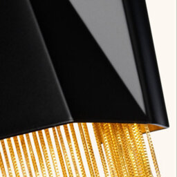 Luminosa Lighting Elstead Zuma 3 Light Wall Light, Satin Black, Gold, G9 - thumbnail 3