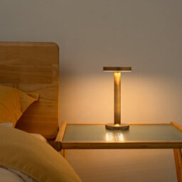 Auraglow Rechargeable Cordless Led Table Lamp - Milan - Brass - thumbnail 6