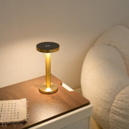 Auraglow Rechargeable Cordless Led Table Lamp - Milan - Brass - thumbnail 7