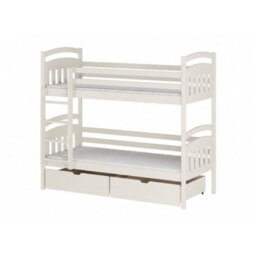 Arte Gabi Wooden Bunk Bed With Storage - Cotton - No Mattresses - thumbnail 1