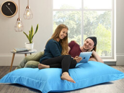 Beautiful Beanbags Adult Big Brother Beanbag For Indoors Or Outdoors Ready Filled Bean Bags - Aqua - thumbnail 1