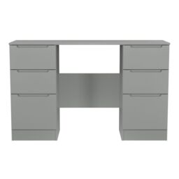 Messina Matt Dusk Grey 6 Drawer Non-Extendable Desk (H)785mm (W)1254mm (D)386mm - thumbnail 2