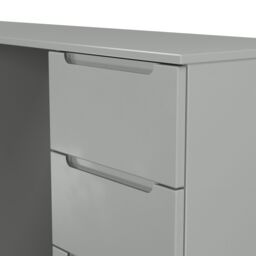 Messina Matt Dusk Grey 6 Drawer Non-Extendable Desk (H)785mm (W)1254mm (D)386mm - thumbnail 4