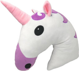 Desire Deluxe Unicorn Emoti Cushions 37Cm Novelty Soft Plush Toy For Kids - Round Cute Stuffed Funny Smile Face Emoticon Unicorn - thumbnail 3