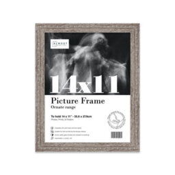 14X11 Walnut Ornate Picture Frame (35.6 X 27.9Cm) Poster, Photo, Artwork, Gallery Wall Or Print - thumbnail 1