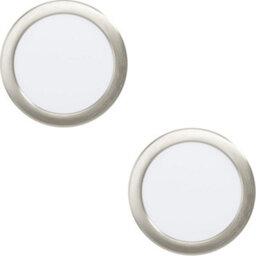 Loops 2 Pack Elegant Satin Nickel Ceiling Spotlight For Modern Home Décor - Versatile Indoor Lighting