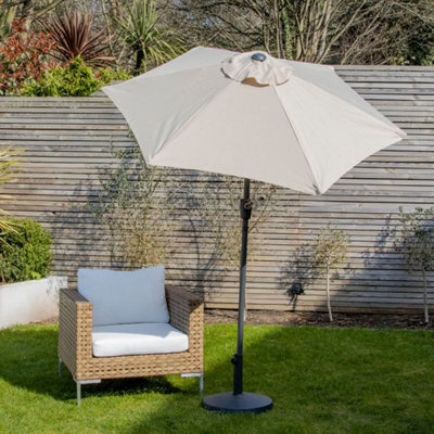 Gardenkraft 14029 2M Beige Outdoor Garden Parasol - image 1