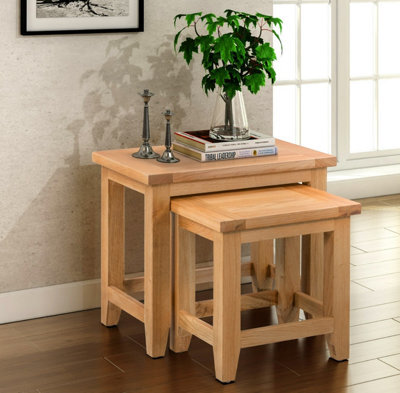 Hallowood Furniture Cotswold Nest Of 2 Tables - image 1