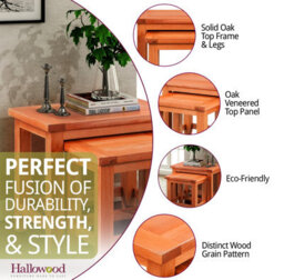 Hallowood Furniture Cotswold Nest Of 2 Tables - thumbnail 2
