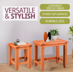 Hallowood Furniture Cotswold Nest Of 2 Tables - thumbnail 5