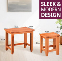 Hallowood Furniture Cotswold Nest Of 2 Tables - thumbnail 3