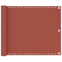 Berkfield Balcony Screen Terracotta 75X300 Cm Hdpe - thumbnail 1