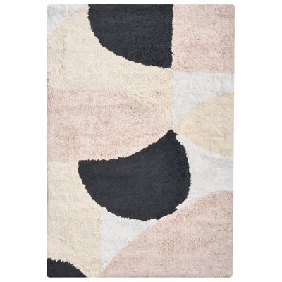 Beliani Bath Mat Sanoli Beige 60 X 90 Cm Cotton - image 1