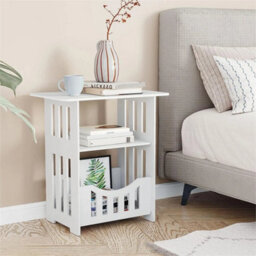 Small Square  Bedside Table Cabinet Side End Coffee Tea Table Nightstand Storage Shelf