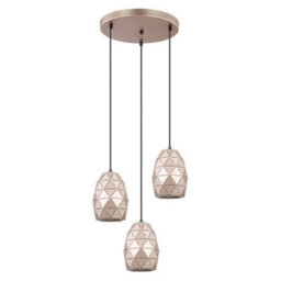 Luminosa Lighting Luminosa Modern Hanging Pendant Golden Champagne 3 Light , E27 - thumbnail 2