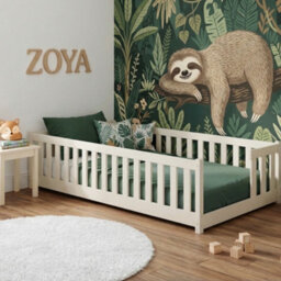Arte Zoya Cotton 90 X 190Cm Single Low Bed - Foam/bonnell Mattress Included - thumbnail 1