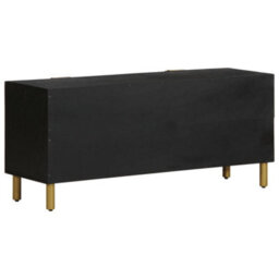Berkfield Tv Cabinet Black 105X33X46 Cm Engineered Wood - thumbnail 5