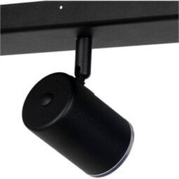 Loops Modern Black Triple Bar Bathroom Ceiling Spotlight With Gu10 Fittings For Stylish Indoor Lighting - thumbnail 5