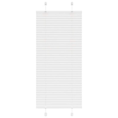 Berkfield Pleated Blind White 65X150 Cm Fabric Width 64.4 Cm Polyester - image 1