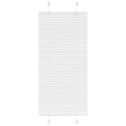 Berkfield Pleated Blind White 65X150 Cm Fabric Width 64.4 Cm Polyester - thumbnail 1